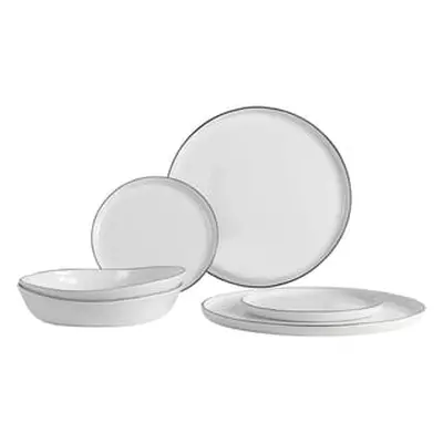 BROSTE COPENHAGEN - Set vaisselle Salt - Blanc - Porcelaine émaillée