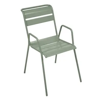 Fermob - Fauteuil bridge empilable Monceau - Vert - Acier peint - Designer Studio Fermob