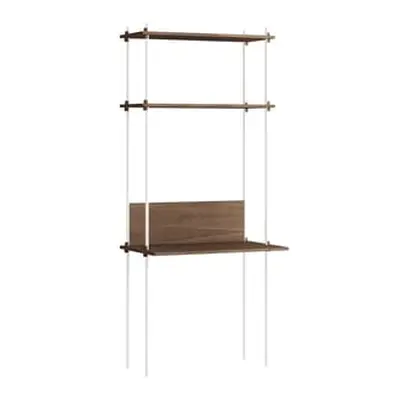 MOEBE - Bureau Shelving System - Marron - MDF placage chêne