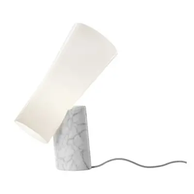 Foscarini - Lampe de table Nile - Blanc - Marbre - Designer Rodolfo Dordoni