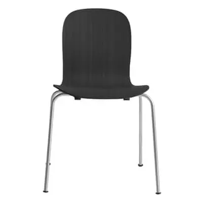 Cappellini - Chaise empilable Tate - Noir - Contreplaqué de hêtre plaqué chêne - Designer Jasper