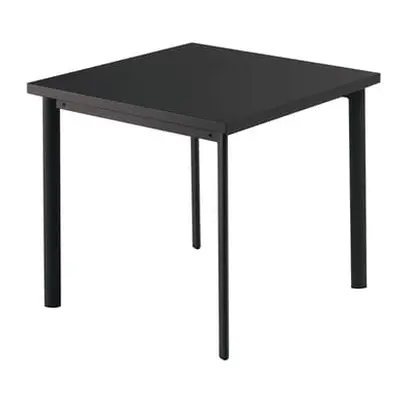 Emu - Table carrée Star - Noir - Tôle galvanisée