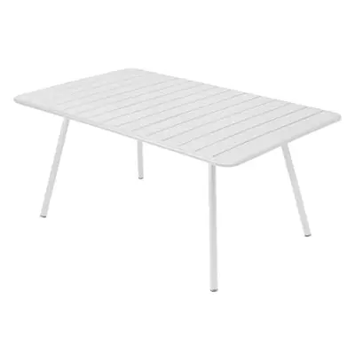 Fermob - Table rectangulaire Luxembourg - Blanc - Aluminium laqué - Designer Frédéric Sofia