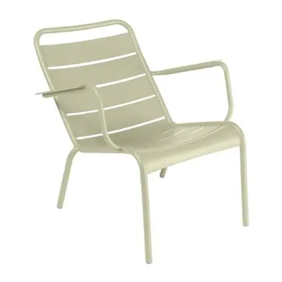 Fermob - Fauteuil bas Luxembourg - Vert - Aluminium laqué - Designer Frédéric Sofia