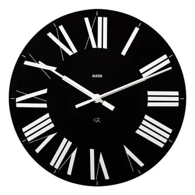 Alessi - Horloge murale - Noir - ABS - Designer Pier Giacomo Castiglioni