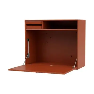 MONTANA - Bureau mural Home office - Orange - MDF laqué - Designer Peter J. Lassen