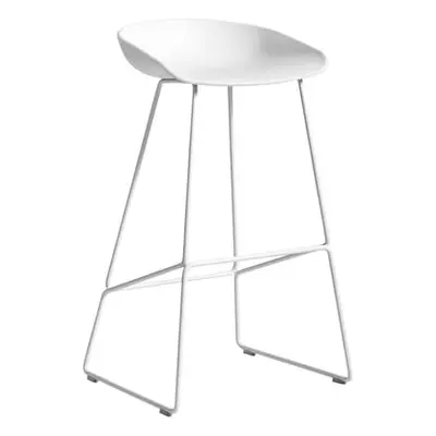 Hay - Tabouret de bar About a stool - Blanc - Polypropylène recyclé - Designer Hee Welling