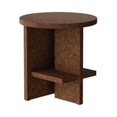 NINE - Table d'appoint Tee - Marron - Liège - Designer Matteo Fogale