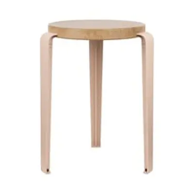 TIPTOE - Tabouret empilable Lou - Rose - Chêne massif éco-certifié - Designer Gregory Cibert