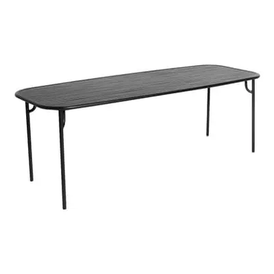 Petite Friture - Table rectangulaire Week-end - Noir - Aluminium thermolaqué époxy - Designer St