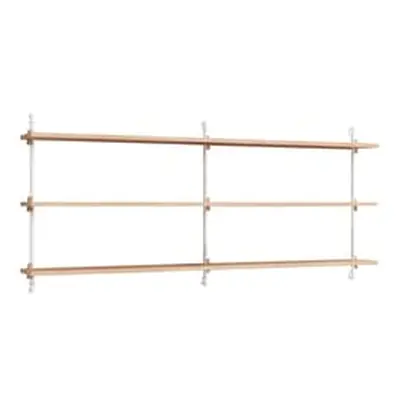 MOEBE - Etagère Wall Shelving - Bois naturel - MDF placage chêne