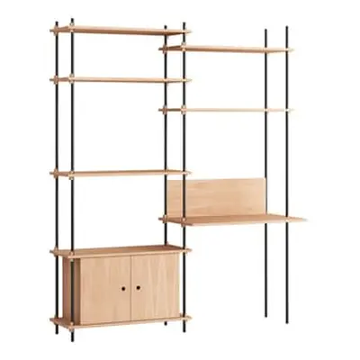 MOEBE - Bureau Shelving System - Bois naturel - MDF placage chêne