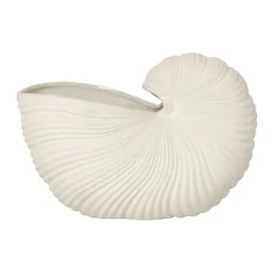 Ferm Living - Vase Shell - Blanc - Grès - Designer Trine Andersen