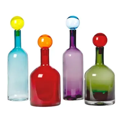 Pols Potten - Carafe Bubbles - Multicolore - Verre teinté dans la masse - Designer Pols Potten S