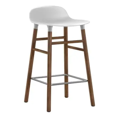 Normann Copenhagen - Tabouret de bar Form - Blanc - Noyer - Designer Simon Legald