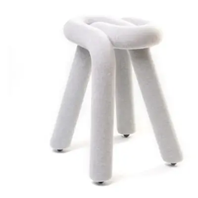 Moustache - Tabouret rembourré Bold - Gris - Mousse - Designer Big Game