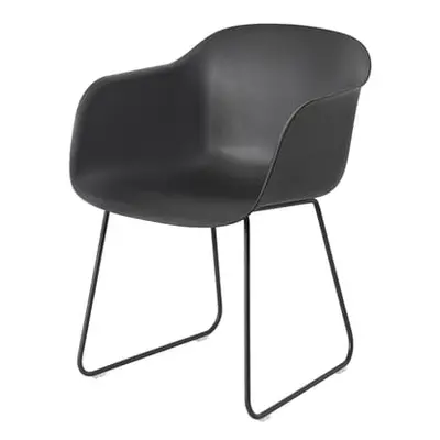 Muuto - Fauteuil Fiber - Noir - Acier - Designer Iskos-Berlin