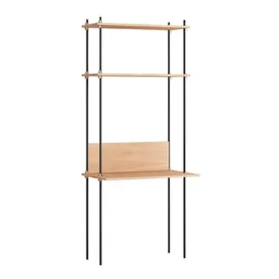 MOEBE - Bureau Shelving System - Bois naturel - MDF placage chêne