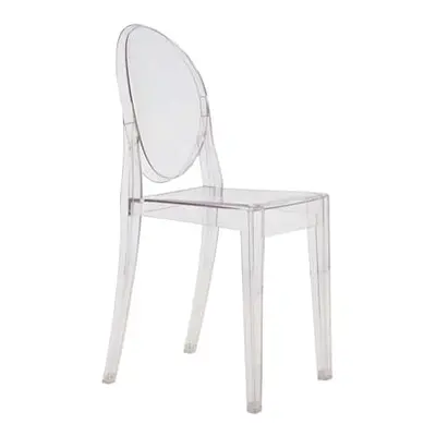 Kartell - Chaise empilable Ghost - Transparent - Polycarbonate 2.0 - Designer Philippe Starck