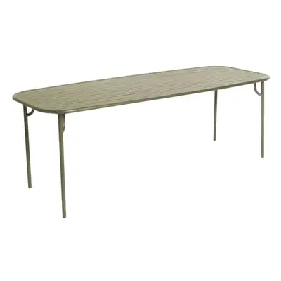 Petite Friture - Table rectangulaire Week-end - Vert - Aluminium thermolaqué époxy - Designer St