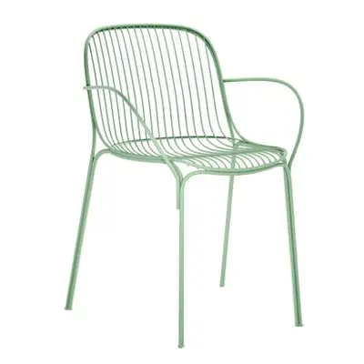 Kartell - Fauteuil HiRay - Vert - Acier galvanisé peint - Designer Ludovica & Roberto Palomba