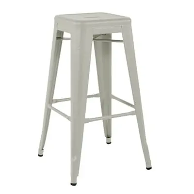 Tolix - Tabouret haut empilable Tabouret - Gris - Acier laqué - Designer Xavier Pauchard