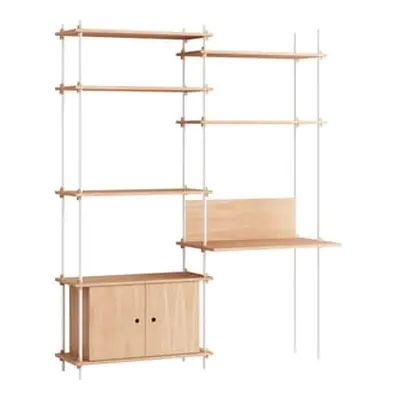 MOEBE - Bureau Shelving System - Bois naturel - MDF placage chêne