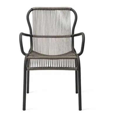 Vincent Sheppard - Fauteuil de repas empilable Loop - Gris - Corde polypropylène