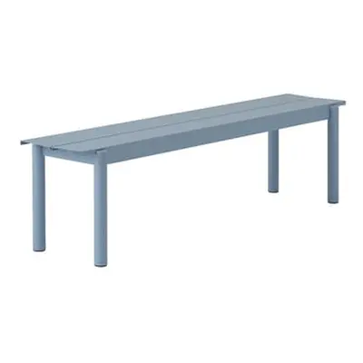 Muuto - Banc Linear - Bleu - Aluzinc - Designer Thomas Bentzen