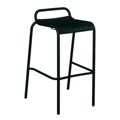 Fermob - Tabouret de bar Luxembourg - Noir - Aluminium peint - Designer Frédéric Sofia