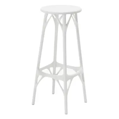 Kartell - Tabouret de bar A. I - Blanc - Technopolymère thermoplastique recyclé - Designer Phili