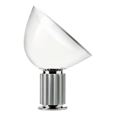 Flos - Lampe de table Taccia - Argent - Verre soufflé bouche - Designer Pier Giacomo Castiglioni