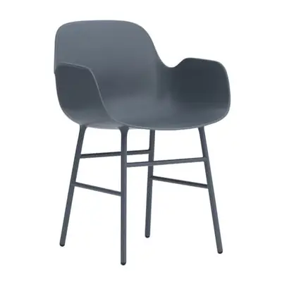 Normann Copenhagen - Fauteuil Form - Bleu - Acier laqué - Designer Simon Legald