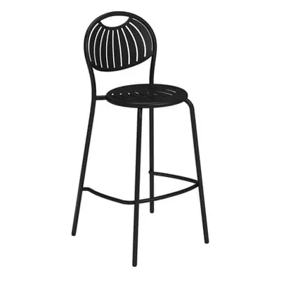 Emu - Tabouret de bar Coupole - Noir - Acier verni - Designer Emu Studio