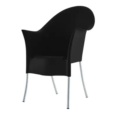 Driade - Fauteuil empilable Lord Yo - Noir - Aluminium - Designer Philippe Starck