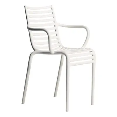 Driade - Fauteuil empilable PIP-e - Blanc - Polyéthylène - Designer Philippe Starck