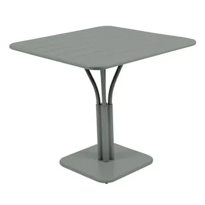 Fermob - Table carrée Luxembourg - Gris - Aluminium laqué - Designer Frédéric Sofia