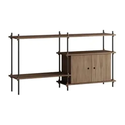 MOEBE - Etagère Shelving System - Marron - MDF placage chêne