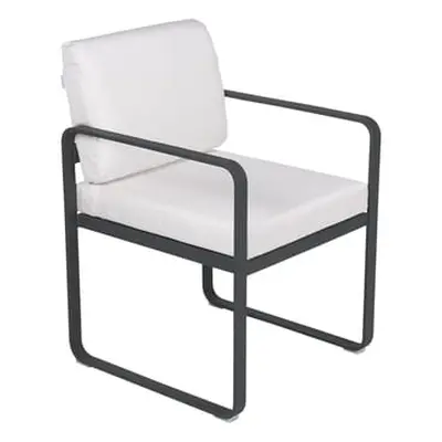 Fermob - Fauteuil de repas rembourré Bellevie - Blanc - Mousse polyuréthane HR - Designer Pagnon