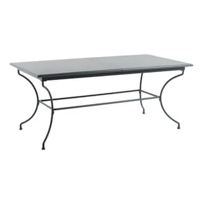 Unopiu - Table rectangulaire Toscana - Gris - Fer galvanisé