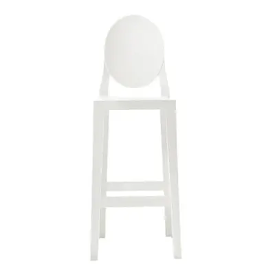 Kartell - Chaise de bar Ghost - Blanc - Polycarbonate - Designer Philippe Starck