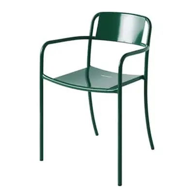 Tolix - Fauteuil empilable Patio - Vert - Acier inoxydable - Designer Studio Pauline Deltour