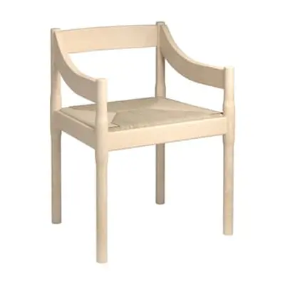 Fritz Hansen - Fauteuil Carimate - Bois naturel - Corde en lin - Designer Vico Magistretti