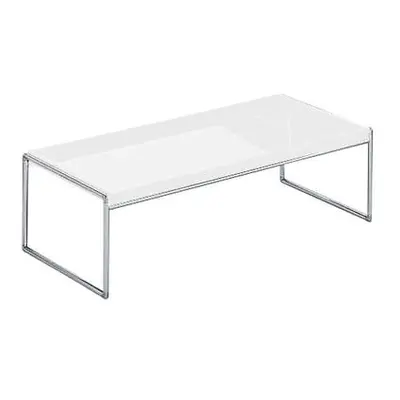 Kartell - Table basse Trays - Blanc - Acier chromé - Designer Piero Lissoni