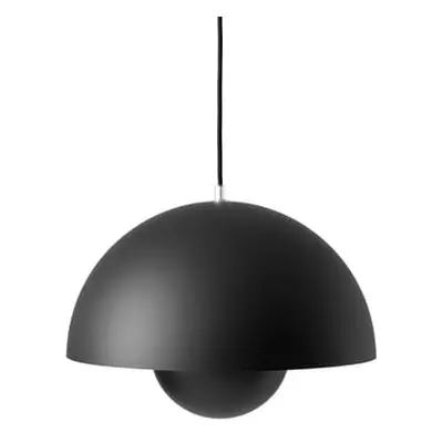 &tradition - Suspension FlowerPot - Noir - Aluminium laqué - Designer Verner Panton