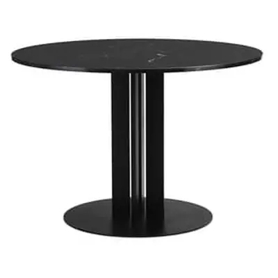 Normann Copenhagen - Table ronde Scala - Noir - Acier verni - Designer Simon Legald