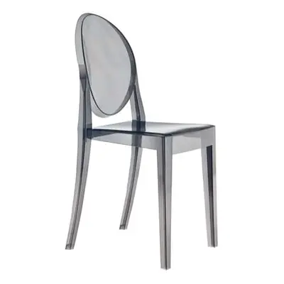 Kartell - Chaise empilable Ghost - Gris - Polycarbonate 2.0 - Designer Philippe Starck