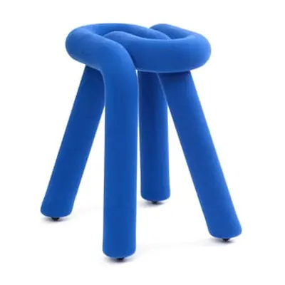 Moustache - Tabouret rembourré Bold - Bleu - Mousse polyuréthane - Designer Big Game