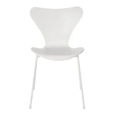 Fritz Hansen - Chaise empilable Série 7 - Blanc - Contreplaqué de frêne teinté - Designer Arne J