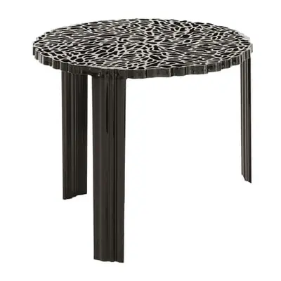 Kartell - Table basse T-Table - Noir - PMMA - Designer Patricia Urquiola